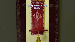 Handpainted Lamp Holder  Vilakku Madam  Wall Shelf  Kolam Decor  Pooja Decor shorts [upl. by Viridissa302]