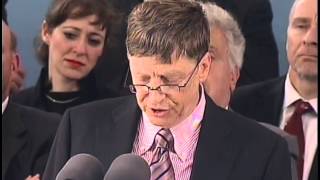 Bill Gates Harvard Commencement Address 2007 [upl. by Oigolue]