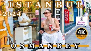 Istanbul Osmanbey District 4K Walking Tour  Streets Markets Restaurants Cafes  August 2024 [upl. by Atiuqcir]