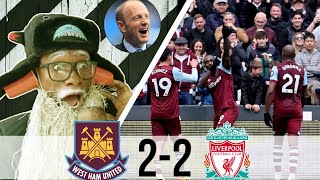 Unbelievable Peter Drury Emotional Conclusion West Ham 22 Liverpool [upl. by Adorne651]