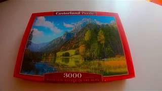 Time Lapse Puzzle Castorland Mountain Refuge in the Alps 3000 [upl. by Christmas]