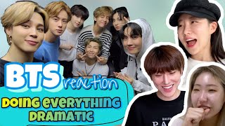 SUB Koreans react to BTS funny videos BTS Doing Everything Dramatic [upl. by Eltsyek]