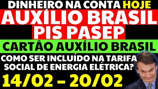 💲 AUXÍLIO BRASIL 400 NA CONTA HOJE PIS PASEP CARTÃO AUXÍLIO BRASIL TARIFA SOCIAL DE ENERGIA ELÉTRICA [upl. by Dumas275]