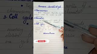 ChromosomeChromatidCell cycle definition biology biologyclass12 genetics ytshortsindia [upl. by Philana]