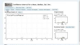 Confidence Intervals Bootstrapping means [upl. by Threlkeld]