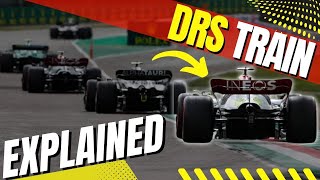 What is a DRS TRAIN in Formula 1 Explained [upl. by Enirak]