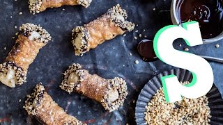 Cinnamon amp Apple Cannoli Recipe  SORTEDfood [upl. by Drescher]