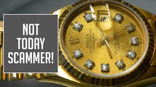 A Scammer Almost Got Her Gold Rolex [upl. by Ahsienek852]