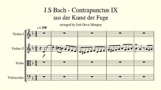 JS Bach Contrapunctus IX from the Art of the Fugue [upl. by Ocker]