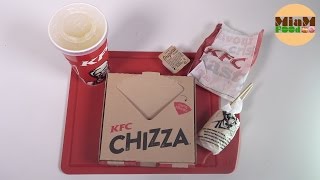 KFC Menu CHIZZA  Cest nouveau alors verdict   Studio Bubble Tea Food unboxing food [upl. by Leterg]