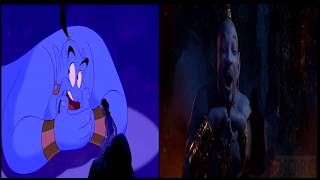 Aladdin  Friend Like Me 2019 vs 1992 Comparison [upl. by Euqinehs]