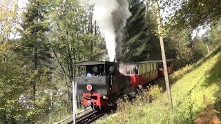 Sound der Achenseebahn  Dampflok unter Volllast HD [upl. by Aihsetan]