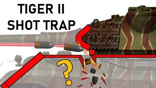 TIGER II SHOT TRAP SIMULATION  Sherman 76mm vs Tiger II early  Ansys Armour Piercing Simulation [upl. by Licht]