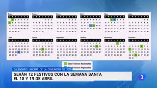 Calendario laboral Comunidad de Madrid 2019 [upl. by Willett289]