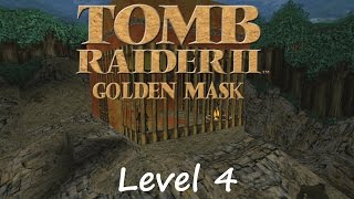 Tomb Raider 2 Golden Mask Walkthrough  Level 4 Kingdom  The End Credits [upl. by Riamo]