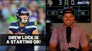 Drew Lock Is A Starting Caliber QB  Minnesota Breakdown amp Analysis [upl. by Sirtimed]