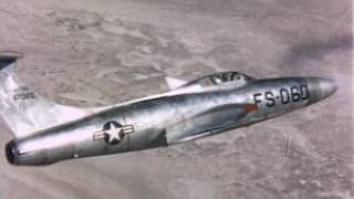 XF84H Flying Over Edwards AFB  1956 [upl. by Ehtylb]