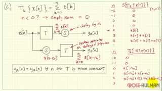 Time Invariance Example 2 [upl. by Eldreeda260]