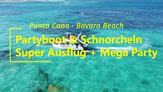 Dominikanische Republik Punta Cana  Bavaro Ausflug auf dem Partyboot inklusive Schnorcheln [upl. by Akinohs696]