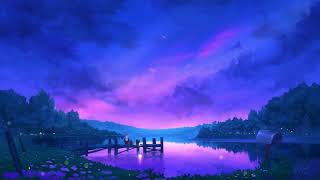 4K Anime Purple Evening Sky  Relaxing Live Wallpaper  1 Hour Screensaver  Infinite Loop [upl. by Einafit]