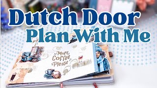 January Weekly Creative Journal Setup amp Plan With Me 2024 Dutch Door Spread [upl. by Artemis155]