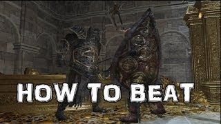 Dark Souls 2 How to Beat The Two Dragonriders In Drangleic Castle BOSS [upl. by Noiwtna]