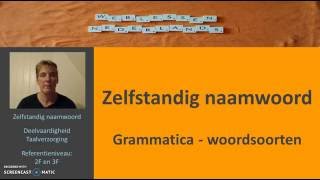 Zelfstandig naamwoord Grammatica woordsoorten [upl. by Aubin506]