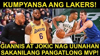 Lakers KUMPYANSANG MAGCHAMPION  Jokic at Giannis UNAHAN sa 3rd MVP [upl. by Hayyikaz]