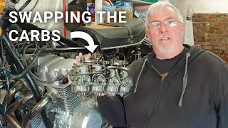 Swapping Carburetors CB750F to CB750K Keihin  Carb Clean amp Rebuild  Honda Project  Part 17 [upl. by Assyram]