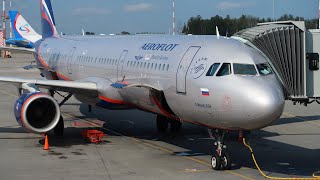 Airbus A321 ак Аэрофлот  СанктПетербург  Москва [upl. by Gnof636]