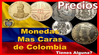 🇨🇴 Monedas Más CARAS de Colombia  Precios Reales 2022  colombia [upl. by Ollehcram]