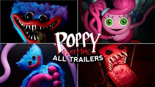 Poppy Playtime Chapter 3 2 1 Trailers  Poppy Playtime All Trailers [upl. by Mosora]