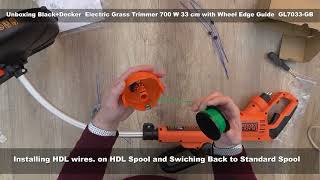 BlackDecker Electric Grass Trimmer 700 W 33 cm with Wheel Edge Guide GL7033  Bob The Tool Man [upl. by Gnilyarg618]