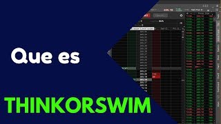 Thinkorswim en español Introducción plataforma  Td Ameritrade Semillero de ingresos trading [upl. by Onairda]