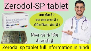 Tab zerodol sp uses in hindi zerodol sp in hindi zerodol sp tablet in hindi [upl. by Franzen]