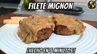 Como hacer Filete Mignon al Sartén en 5 minutos  Cocina Universal [upl. by Adonis332]