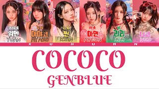 中韓歌詞認人｜GENBLUE幻藍小熊 젠블루 《COCOCO》 [upl. by Morgana]