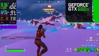 GTX 650 TI 2GB  FORTNITE  1080P [upl. by Ty783]