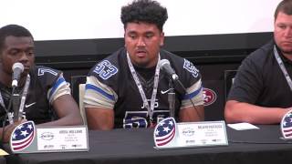 Encinal High School Football team at the 49ers media day [upl. by Holle927]