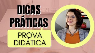 Dicas para PROVA DIDÁTICA de SELEÇÃO DOCENTE [upl. by Lauter]