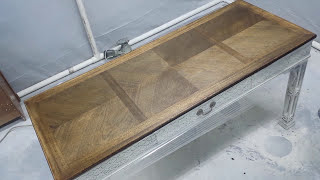 How to Strip and Stain Wood Furniture Tops [upl. by Winsor592]