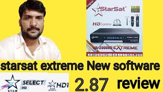 Starsat 2000 extreme new software 287 install [upl. by Ordisi915]