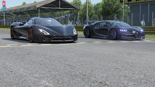 SSC Tuatara vs Bugatti Chiron at Monza Full Course [upl. by Oria748]