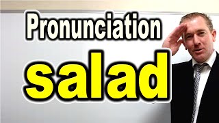 How to Pronounce SALAD Like a Native English Speaker  ForB English Lesson [upl. by Justine]