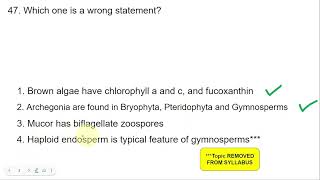 NEET 2015 Q47 Mucor has biflagellate zoospores  wrong statement [upl. by Aciretal]