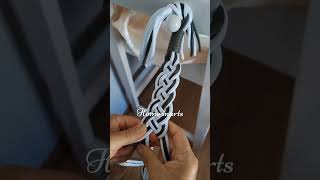 How Weaving a Handfasting Cord for a Wedding  Infinity Knot and Decorative Knot handfasting cord [upl. by Oivatco]