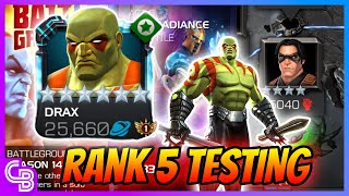 6 Star Rank 5 Ascended Drax Testing  Marvel Contest of Champions [upl. by Barayon956]