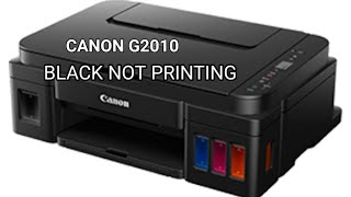 Fix Canon G2010  Black not printing  The Gastronomic Traveller [upl. by Tiertza]