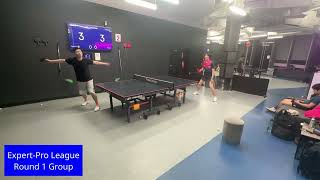 table tennis ExpertPro League full match vs James 1900 USATT 09242024 [upl. by Ardnauq]