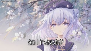 Nightcore  Invisible  Lyrics [upl. by Hcelemile]